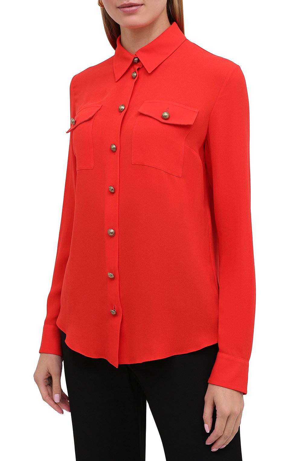 Шелковая рубашка BALMAIN, арт. UF12670/S037, фото 4