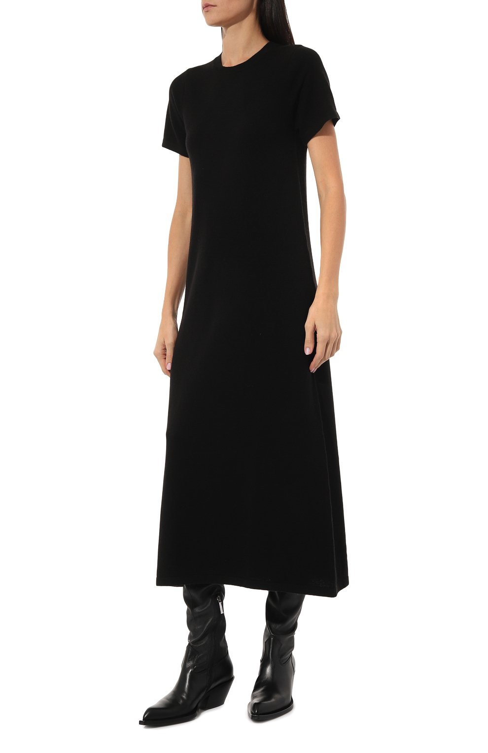 Кашемировое платье TEGIN черного цвета по цене 75000 руб., арт. 4517-9907, фото 3 Кашемировое платье TEGIN, арт. 4517-9907, фото 3