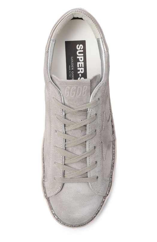 Замшевые кеды Super-Star Golden Goose Deluxe Brand GWF00857.F008059 Серый  GWF00857.F008059 Фото 6