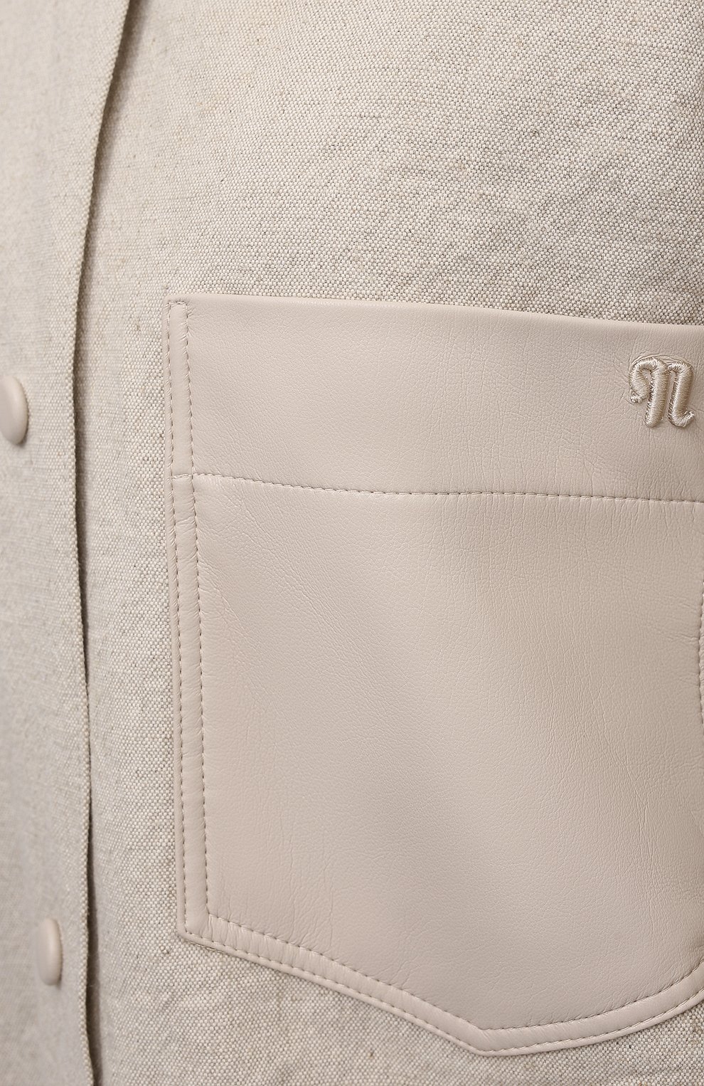 Рубашка изо льна и хлопка NANUSHKA, арт. REIGN_ST0NE_LINEN CANVAS, фото 5