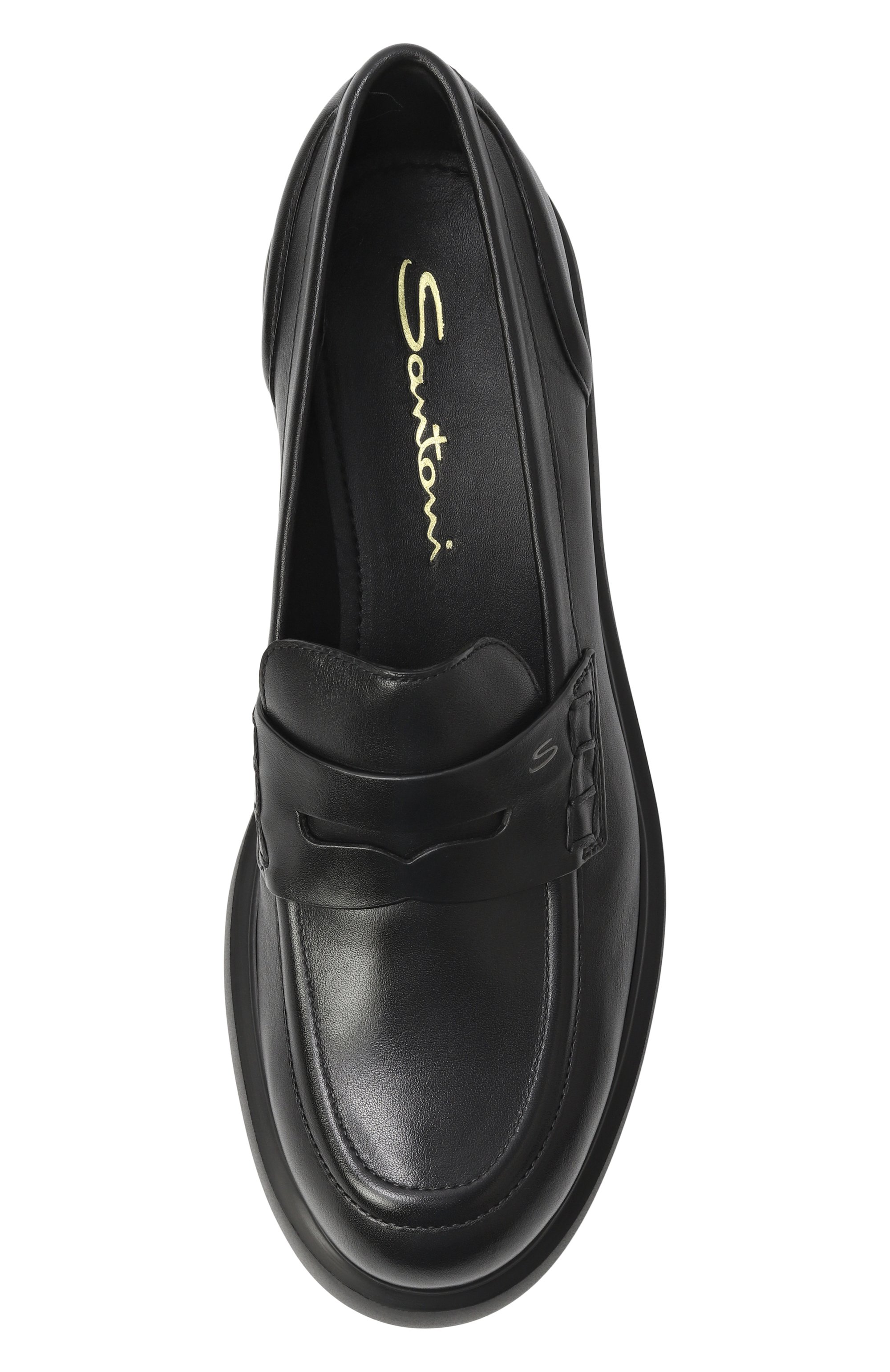 Кожаные пенни-лоферы easy SANTONI, арт. WUEG71868SM0TDYL, фото 6