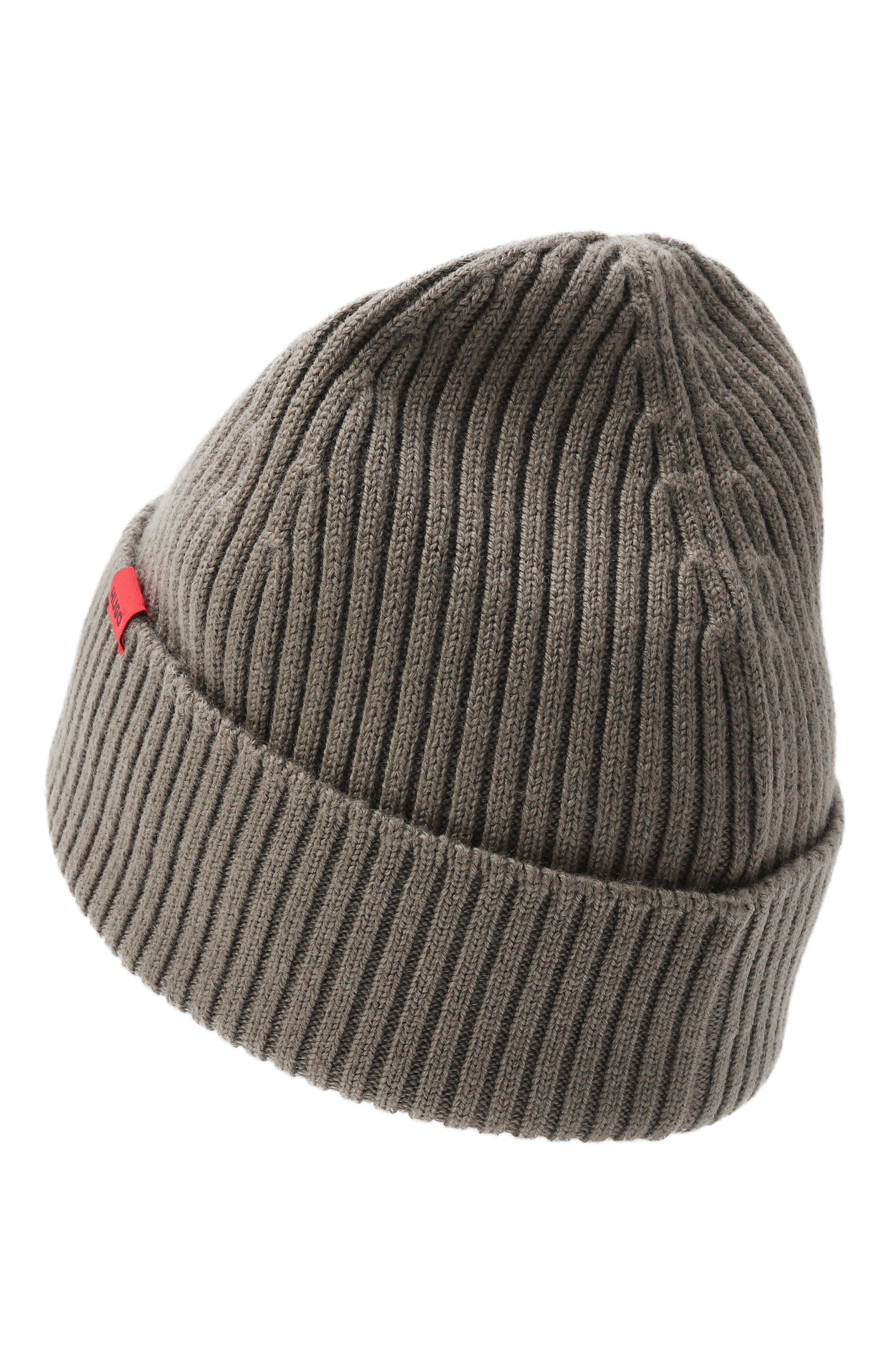 Шерстяная шапка HUGO серого цвета по цене 8295 руб., арт. 50524570, фото 2 Шерстяная шапка HUGO, арт. 50524570, фото 2