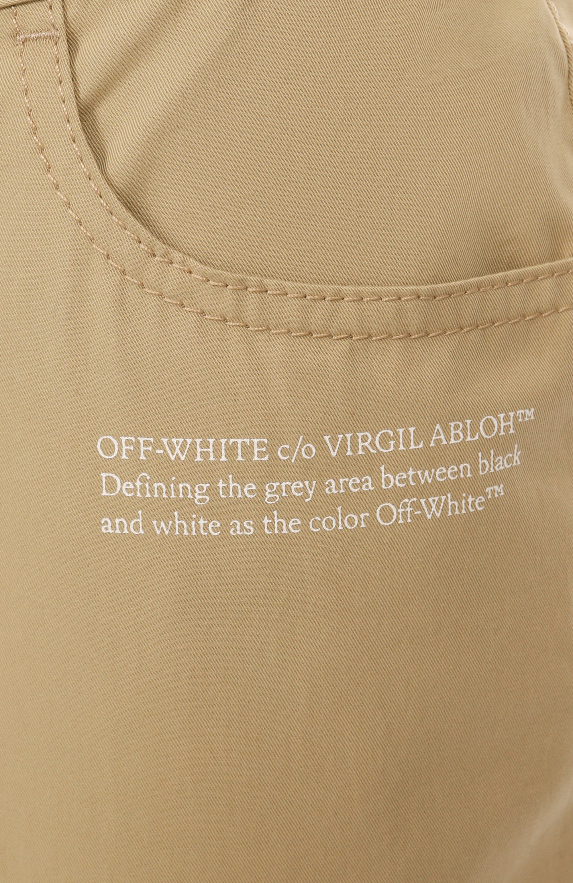 Хлопковые брюки OFF-WHITE, арт. 0WCA18FS25FAB0026100, фото 6