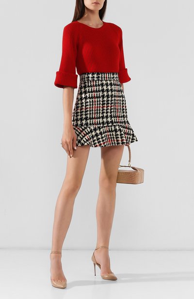 Шерстяная юбка REDVALENTINO разноцветного цвета по цене 19750 руб., арт. SR3RAC45/499, фото 2 Шерстяная юбка REDVALENTINO, арт. SR3RAC45/499, фото 2