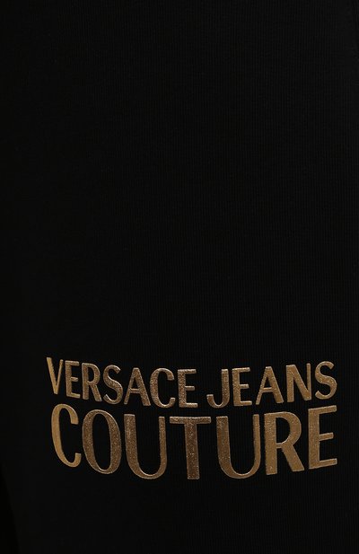 Хлопковые джоггеры VERSACE JEANS COUTURE, арт. 71HAAT04-71DP310 L0G0 F0IL S C0TT0N/CF00T, фото 5