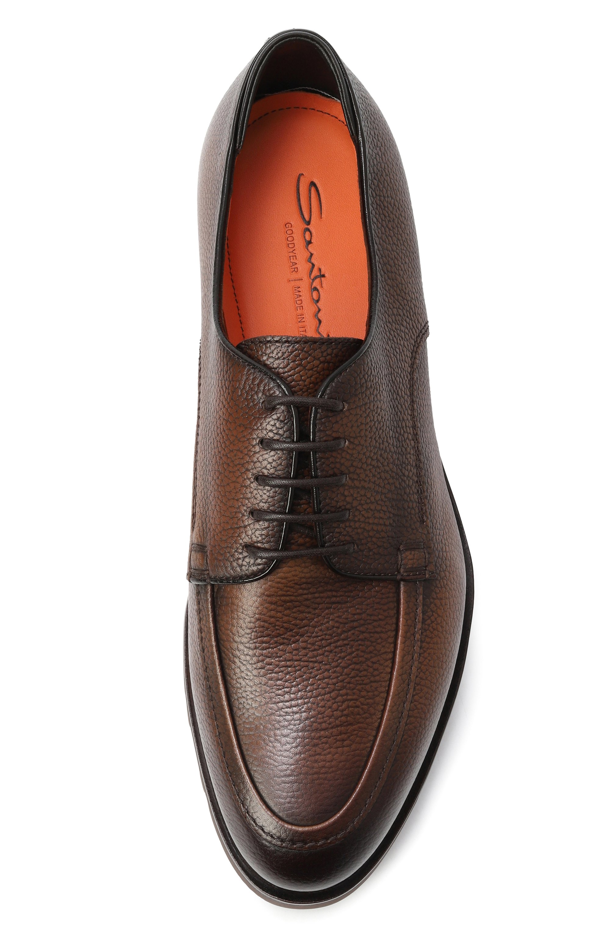 Кожаные дерби colin rock SANTONI, арт. MCCG18855SM4GPGL, фото 6