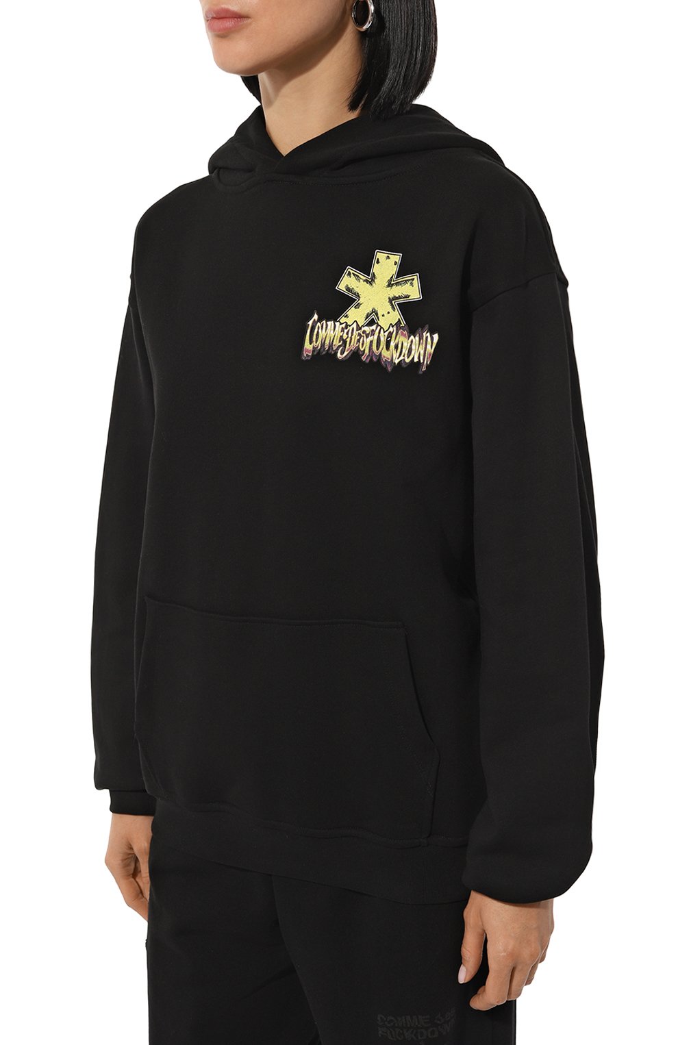 Хлопковое худи COMME DES FUCKDOWN, арт. CFABW01071, фото 3