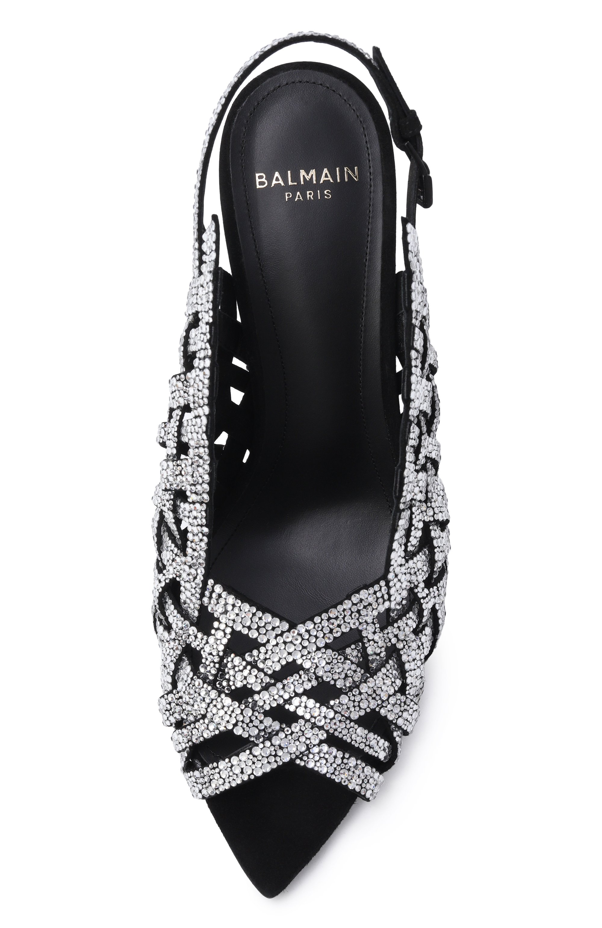 Замшевые босоножки BALMAIN, арт. GN1UH195/LVHS, фото 6