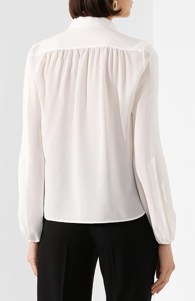 Шелковая рубашка SAINT LAURENT, арт. 622778/Y100W, фото 4