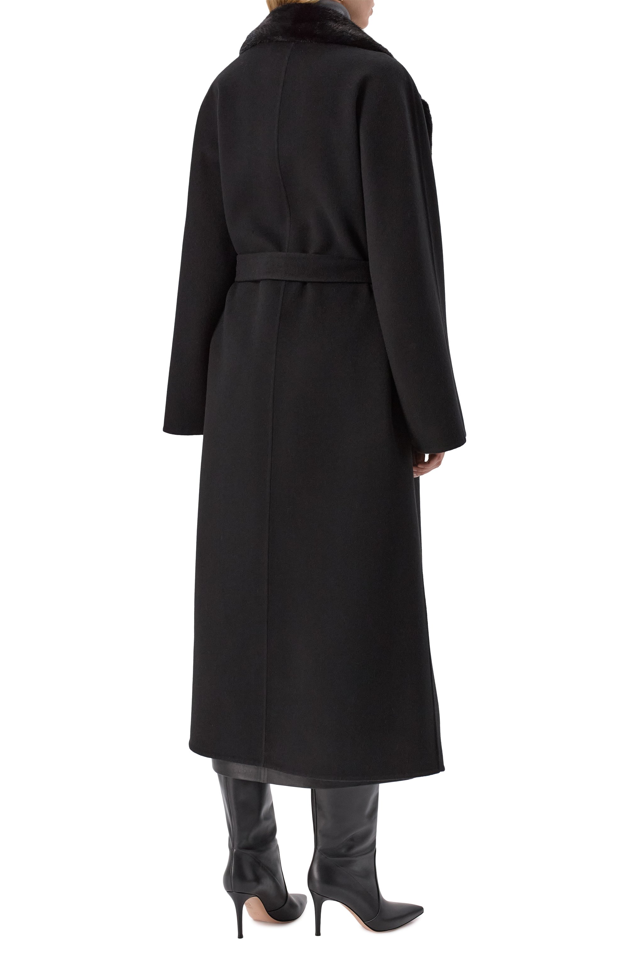 Пальто из шерсти и кашемира с отделкой из норки MVST, арт. FTBPL-Y326V/LP1432, фото 4