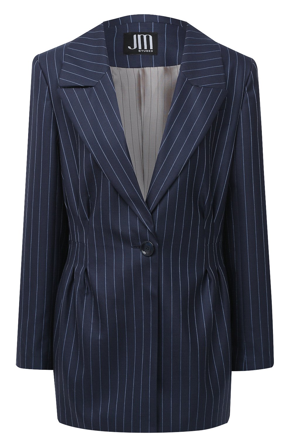 Шерстяной жакет JM STUDIO синего цвета по цене 33970 руб., арт. FW202106, фото 1 Шерстяной жакет JM STUDIO, арт. FW202106, фото 1