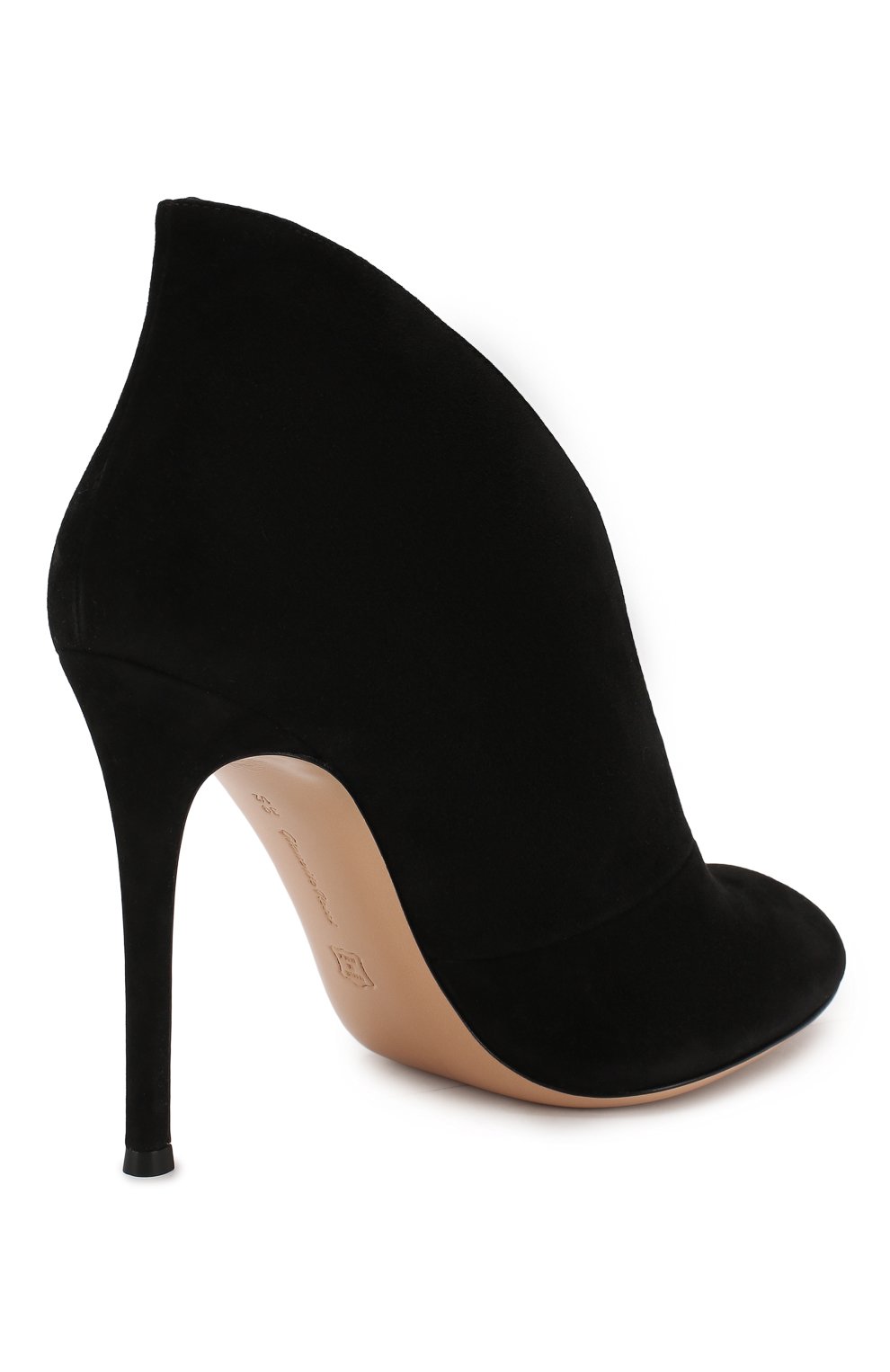 Замшевые ботильоны vamp с открытым мысом GIANVITO ROSSI, арт. G53260/CAM0SCI0, фото 4