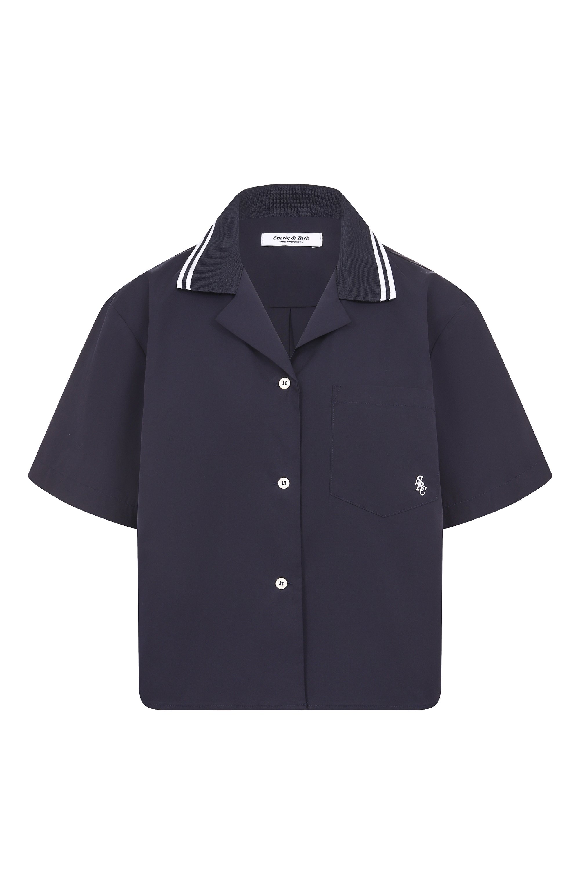 Хлопковая рубашка SPORTY AND RICH, арт. SI023602302BL106, фото 1