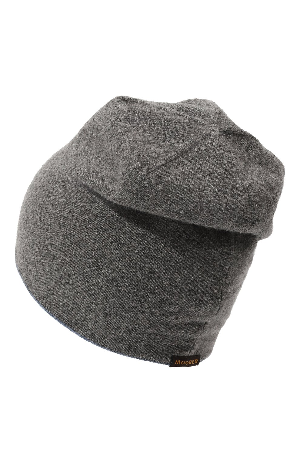 Двусторонняя шапка из кашемира MOORER, арт. CUFFIAREVER-CWS/M0UBE100002, фото 2