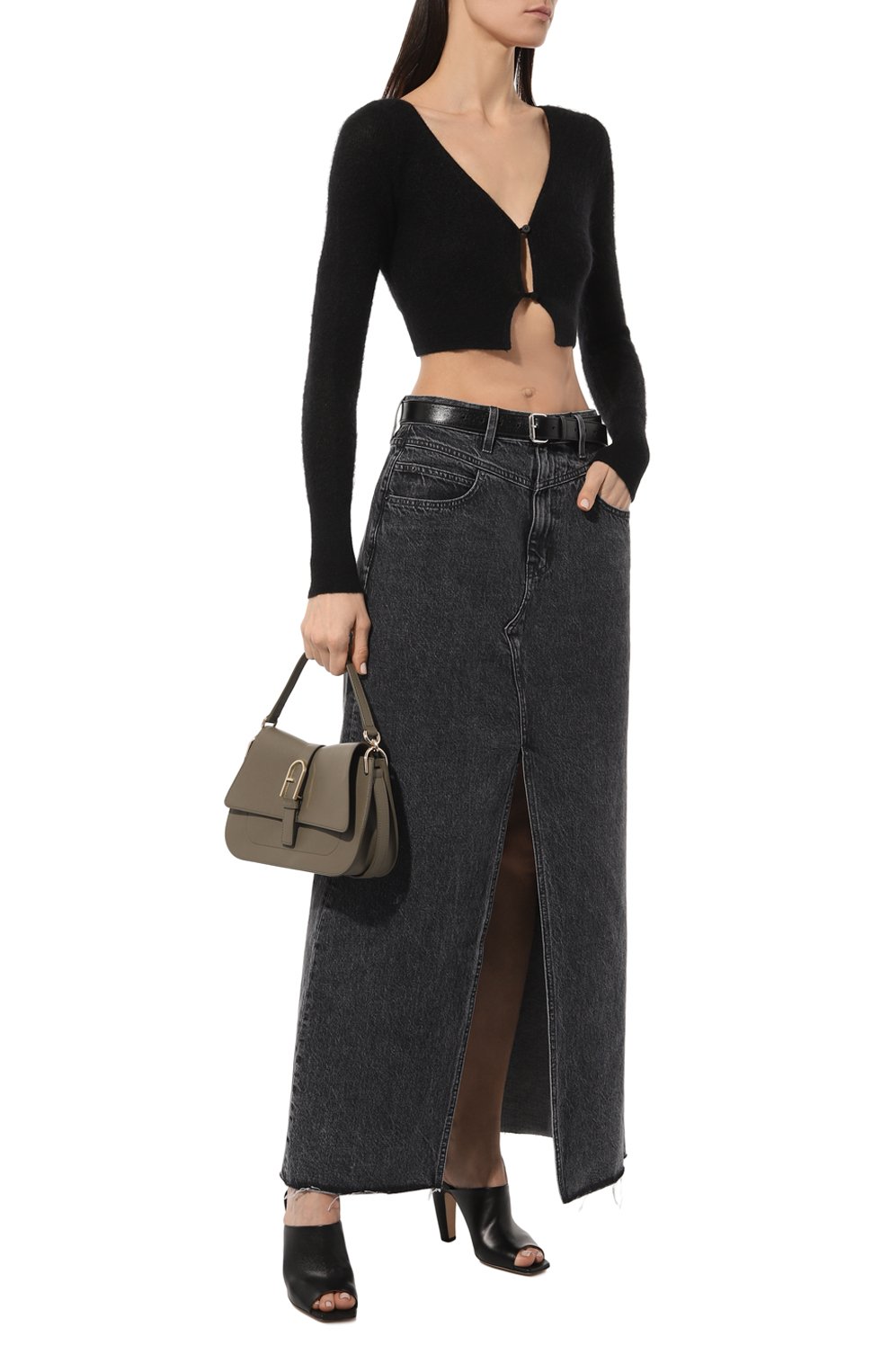 Сумка furla flow medium FURLA хаки цвета по цене 51000 руб., арт. WB00996/BX2045, фото 7 Сумка furla flow medium FURLA, арт. WB00996/BX2045, фото 7