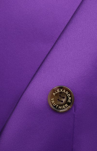 Двубортный жакет ALEXANDRE VAUTHIER фиолетового цвета по цене 226000 руб., арт. 212JA802BIS 1458-212, фото 5 Двубортный жакет ALEXANDRE VAUTHIER, арт. 212JA802BIS 1458-212, фото 5