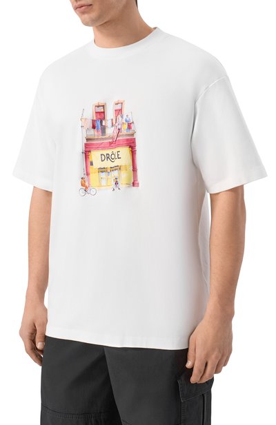 Хлопковая футболка DROLE DE MONSIEUR, арт. K-TS307-C0002-0W, фото 3