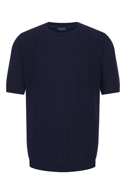 Мужской хлопковый джемпер PAUL&SHARK темно-синего цвета, арт. 25411508/6XL | Фото 1 (Материал внешний: Хлопок; Длина (для топов): Стандартные; Автоматизация ТО: Проставлено; Автоматизация состава: Проставлено; Рукава: Короткие)