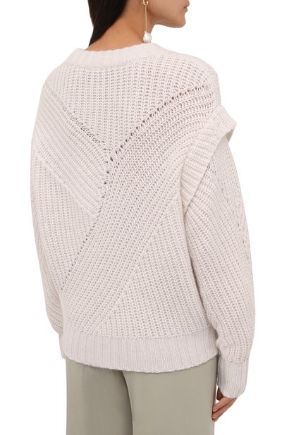 Шерстяной свитер IRO белого цвета по цене 55700 руб., арт. WP12ACIA, фото 4 Шерстяной свитер IRO, арт. WP12ACIA, фото 4