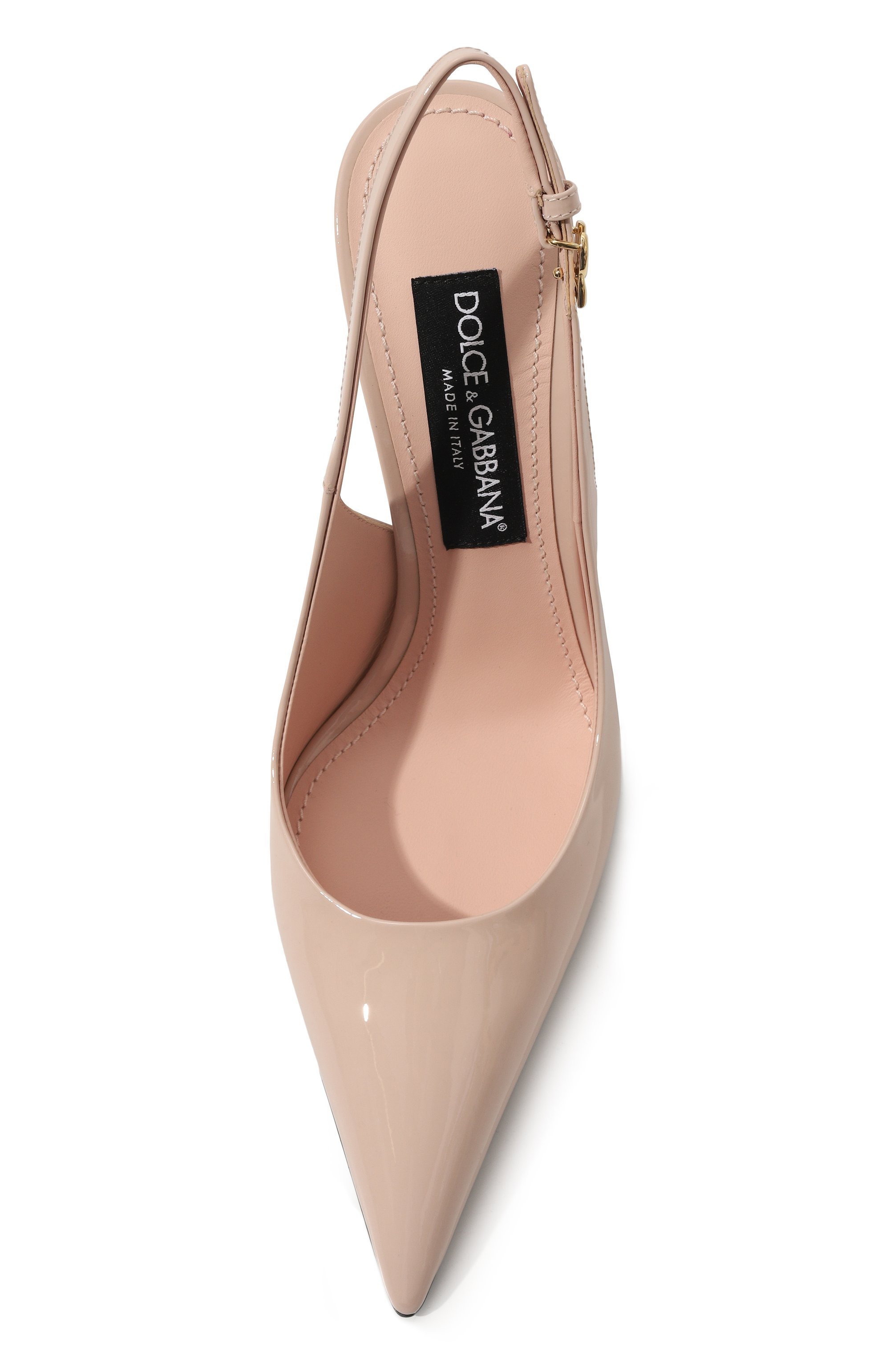 Кожаные туфли lollo 105 DOLCE & GABBANA светло-розового цвета по цене 92400 руб., арт. CG0748/A1471, фото 6 Кожаные туфли lollo 105 DOLCE & GABBANA, арт. CG0748/A1471, фото 6