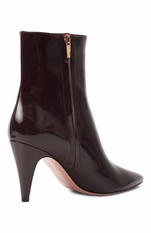 Кожаные ботильоны Amelia Gianvito Rossi G72945.85RIC.NUISAND_NUIB0UR Бордовый  G72945.85RIC.NUISAND_NUIB0UR Фото 5