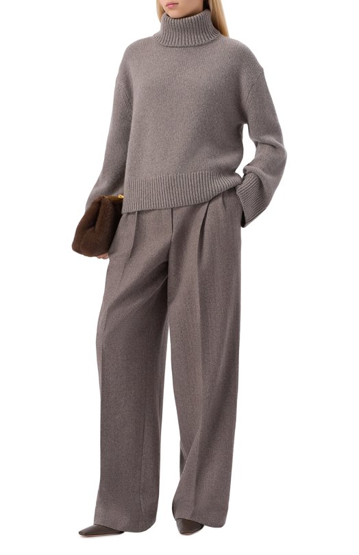 Брюки из шерсти и кашемира 12 STOREEZ 134331 Бежевый  134331 Фото 2