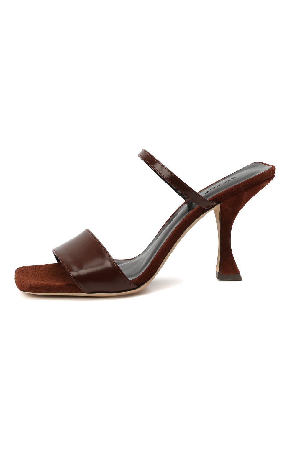 Кожаные мюли nayla BY FAR темно-коричневого цвета по цене 51750 руб., арт. 21CRNAYSDWW, фото 3 Кожаные мюли nayla BY FAR, арт. 21CRNAYSDWW, фото 3