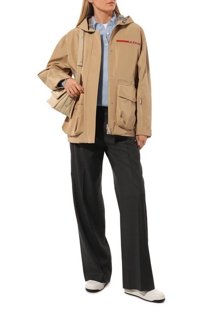 Куртка prada linea rossa PRADA бежевого цвета по цене 280000 руб., арт. 291768-1V94-F0065-201, фото 2 Куртка prada linea rossa PRADA, арт. 291768-1V94-F0065-201, фото 2