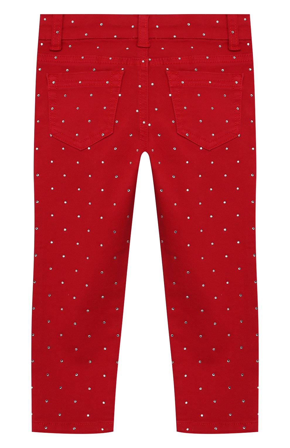 Джинсы со стразами MONNALISA, арт. 393415A7, фото 2