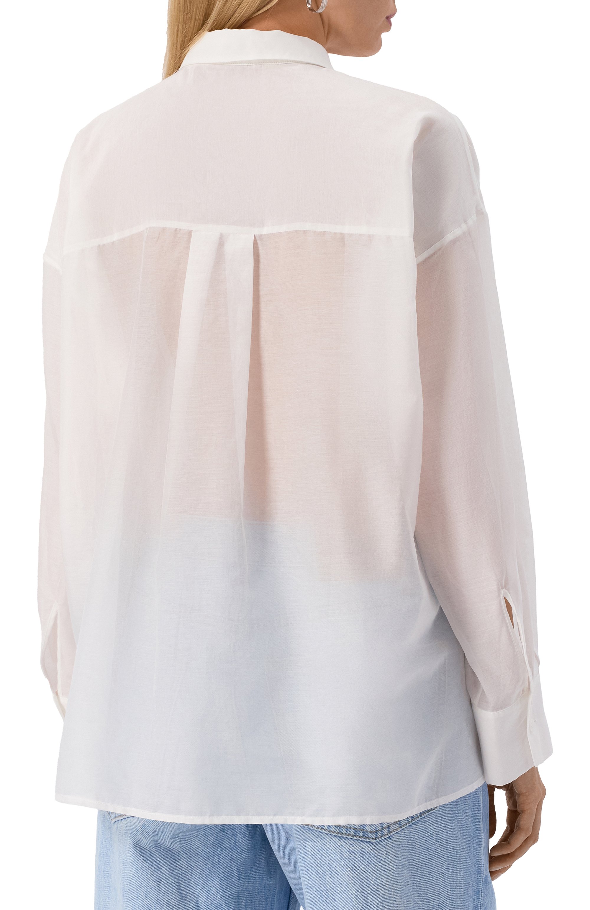 Рубашка из хлопка и шелка 12 STOREEZ, арт. 130614, фото 4