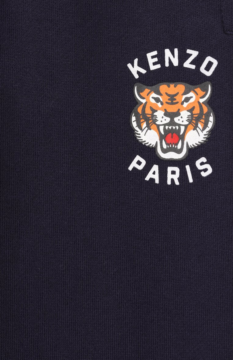 Детский комплект из свитшота и брюк KENZO темно-синего цвета, арт. K60935 | Фото 7 (Материал внешний: Хлопок; Нос: Не проставлено; Материал сплава: Проставлено; Случай: Повседневный; Ростовка одежда: 6 мес | 68 см, 24 мес | 92 см, 9 мес | 74 см, 12 мес | 80 см, 18 мес | 86 см)