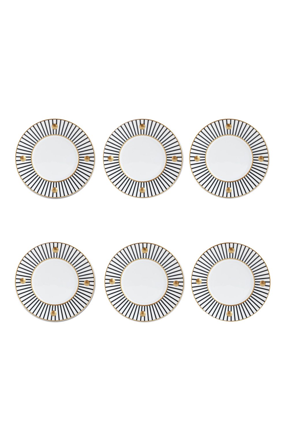 Набор delphos anthracite из шести тарелок BERNARDAUD, арт. 1775/22965, фото 1