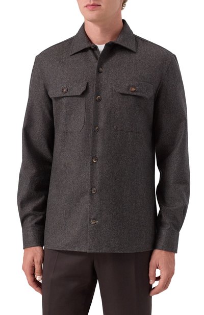 Шерстяная рубашка BRUNELLO CUCINELLI, арт. M038P0720, фото 3