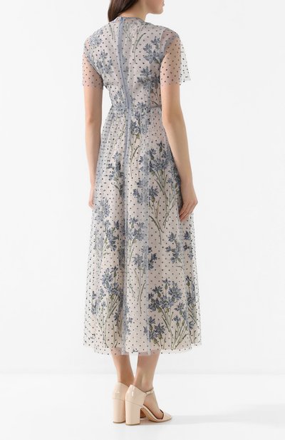 Платье-миди REDVALENTINO голубого цвета по цене 99550 руб., арт. TR3VAK36/4RL, фото 4 Платье-миди REDVALENTINO, арт. TR3VAK36/4RL, фото 4