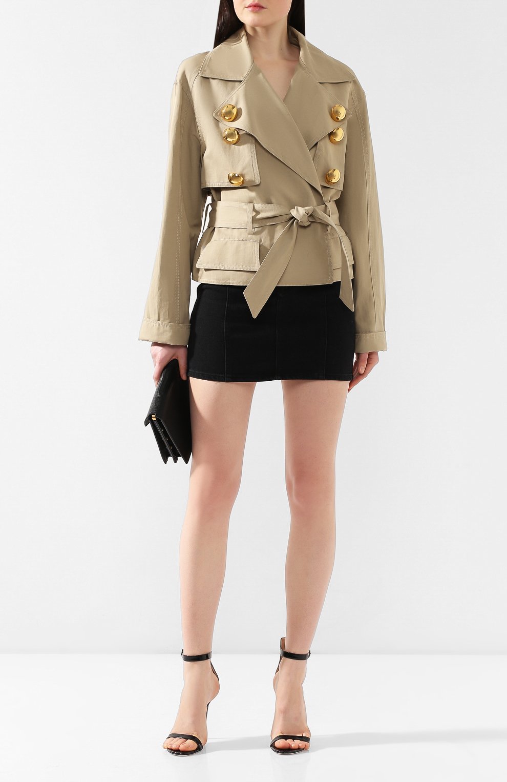 Куртка из смеси хлопка и льна BALMAIN, арт. RF18252/C103, фото 2