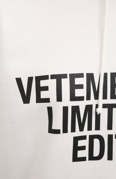 Хлопковое худи VETEMENTS, арт. UE51TR820W 1604/W, фото 5