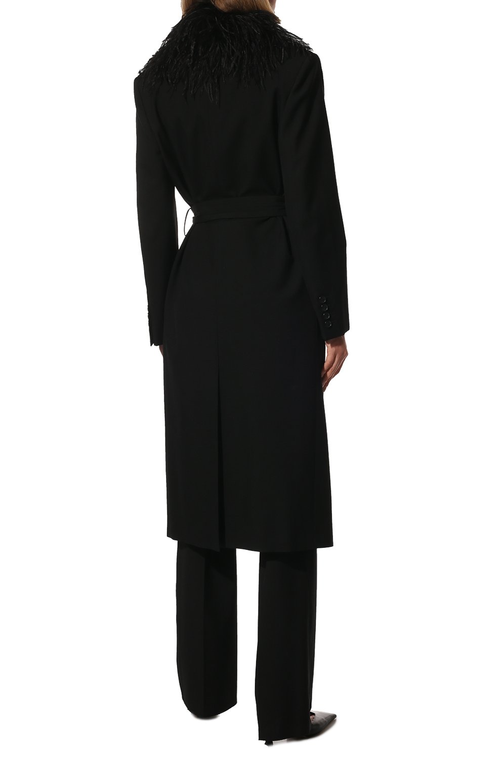 Шерстяное пальто SAINT LAURENT, арт. 659115/Y404W, фото 4