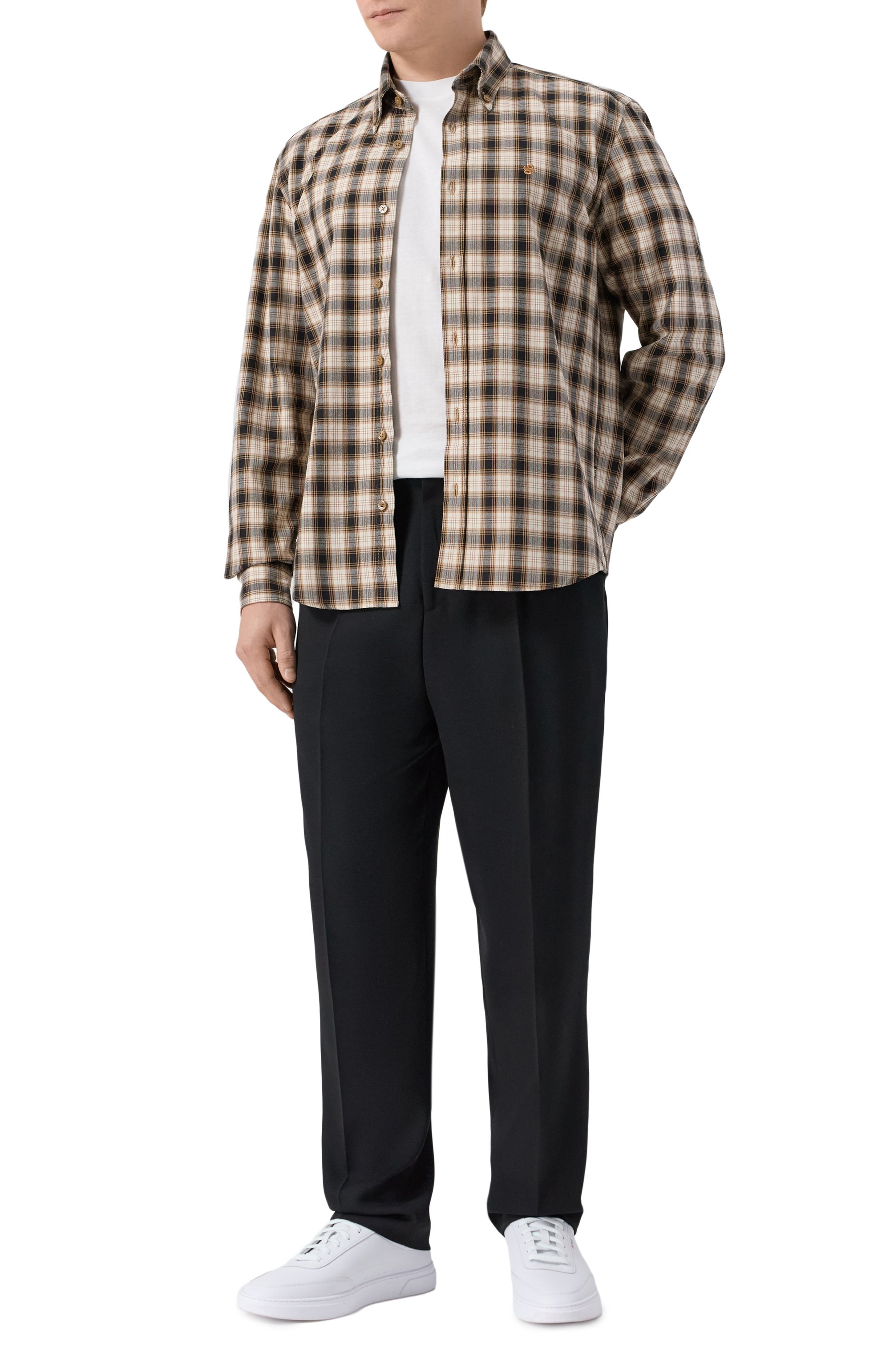 Хлопковая рубашка BOSS, арт. 50545221, фото 2