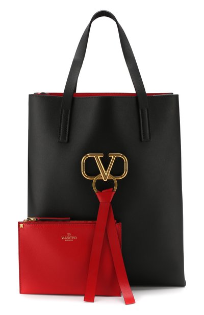Сумка-тоут vring VALENTINO черного цвета по цене 295000 руб., арт. RW0B0D73/UZQ, фото 5 Сумка-тоут vring VALENTINO, арт. RW0B0D73/UZQ, фото 5