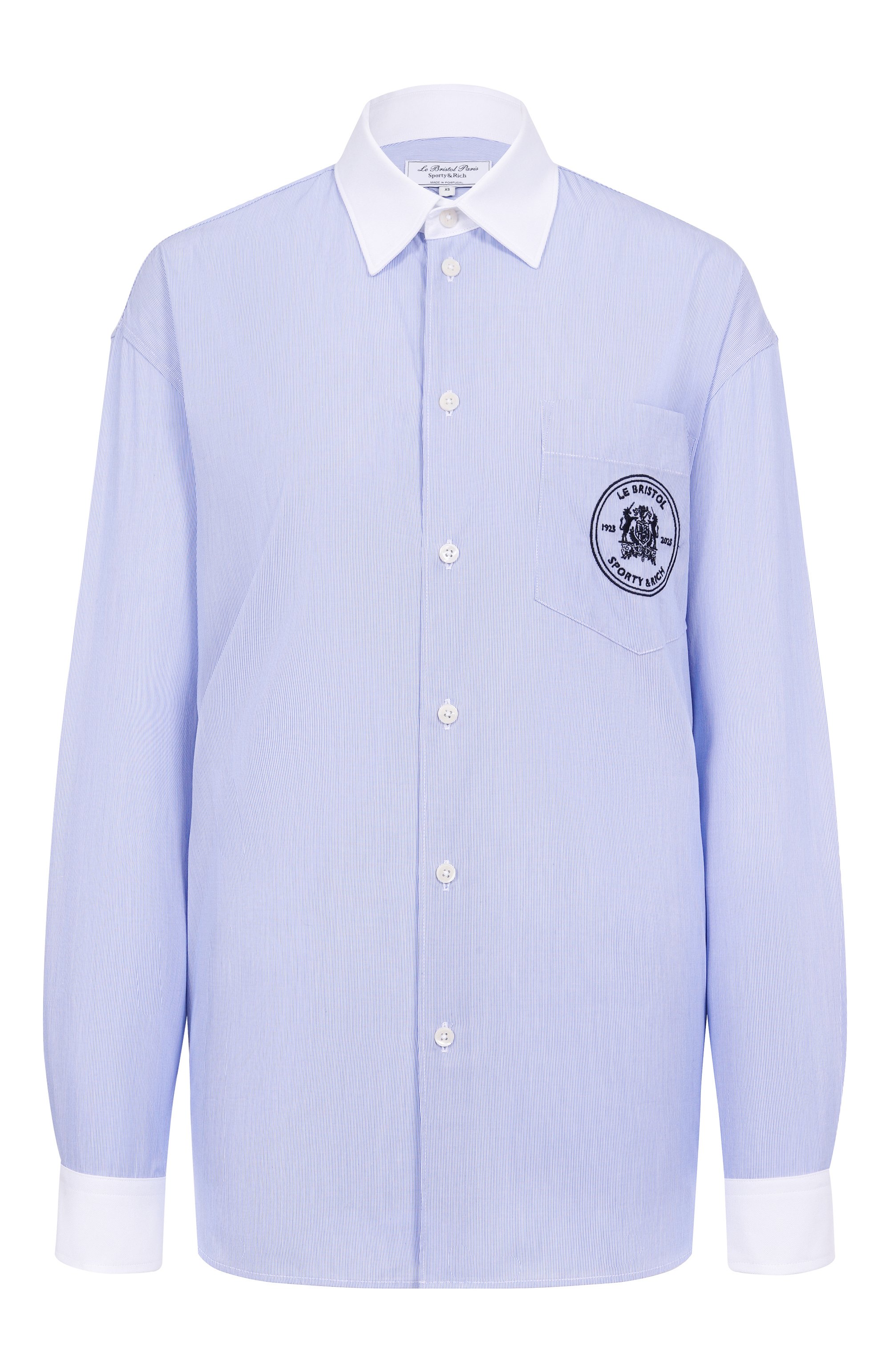 Хлопковая рубашка sporty & rich x le bristol paris SPORTY AND RICH, арт. SI019517654ST41, фото 1