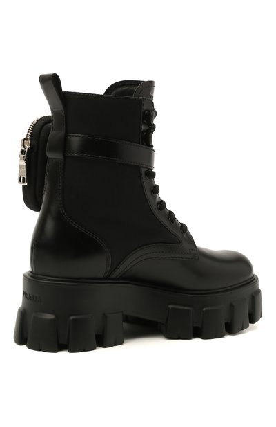 Кожаные ботинки monolith PRADA, арт. 1T255M-3L09-F0002, фото 3