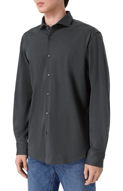 Хлопковая рубашка BOSS, арт. 50556854, фото 3