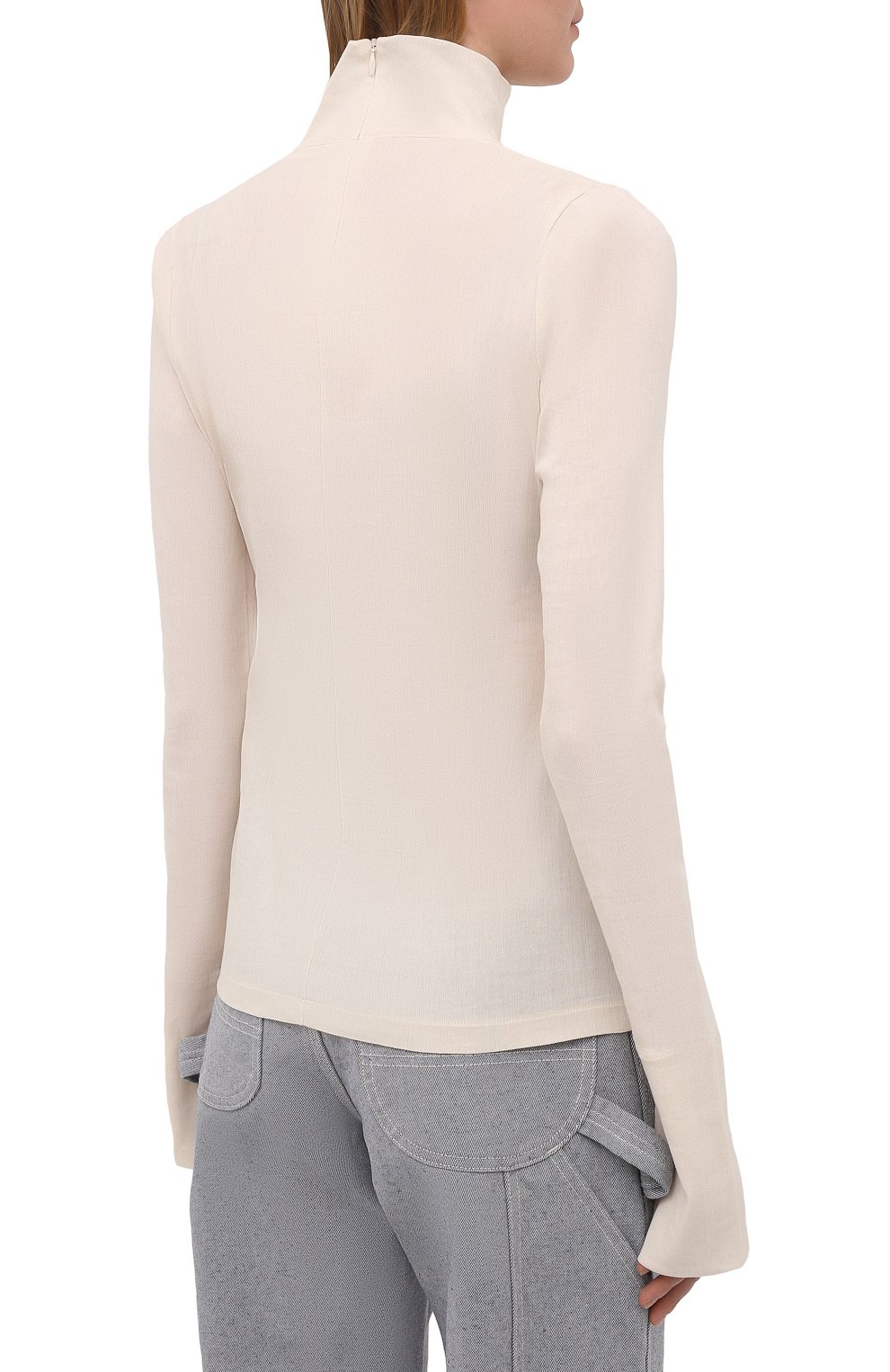 Хлопковая водолазка JIL SANDER, арт. JSWS707302-WS247108, фото 4