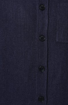 Мужская куртка-рубашка из шерсти и шелка MUST темно-синего цвета, арт. 6096/PL/L7B | Фото 5 (Мужское Кросс-КТ: шерсть и кашемир, Куртка-рубашка; Материал внешний: Шерсть; Рукава: Длинные; Материал сплава: Проставлено; Драгоценные камни: Проставлено; Длина (верхняя одежда): Короткие; Стили: Кэжуэл)