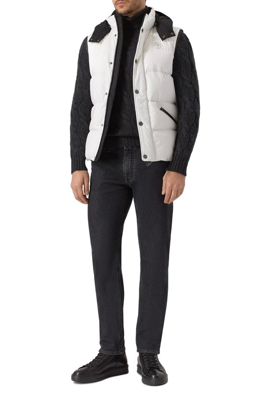 Пуховый жилет Stefano Ricci M6J5400080/PL002Q/60-62 Белый  M6J5400080/PL002Q/60-62 Фото 2
