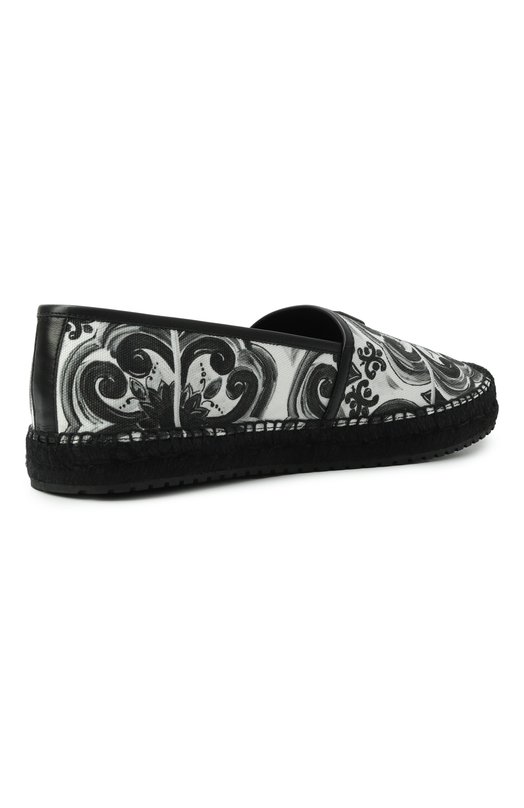 Текстильные эспадрильи Dolce & Gabbana A50730/AD506 Чёрно-белый  A50730/AD506 Фото 5