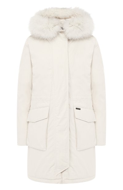 Женская утепленная парка с меховой отделкой капюшона WOOLRICH, арт. WWCPS2729/CF40
