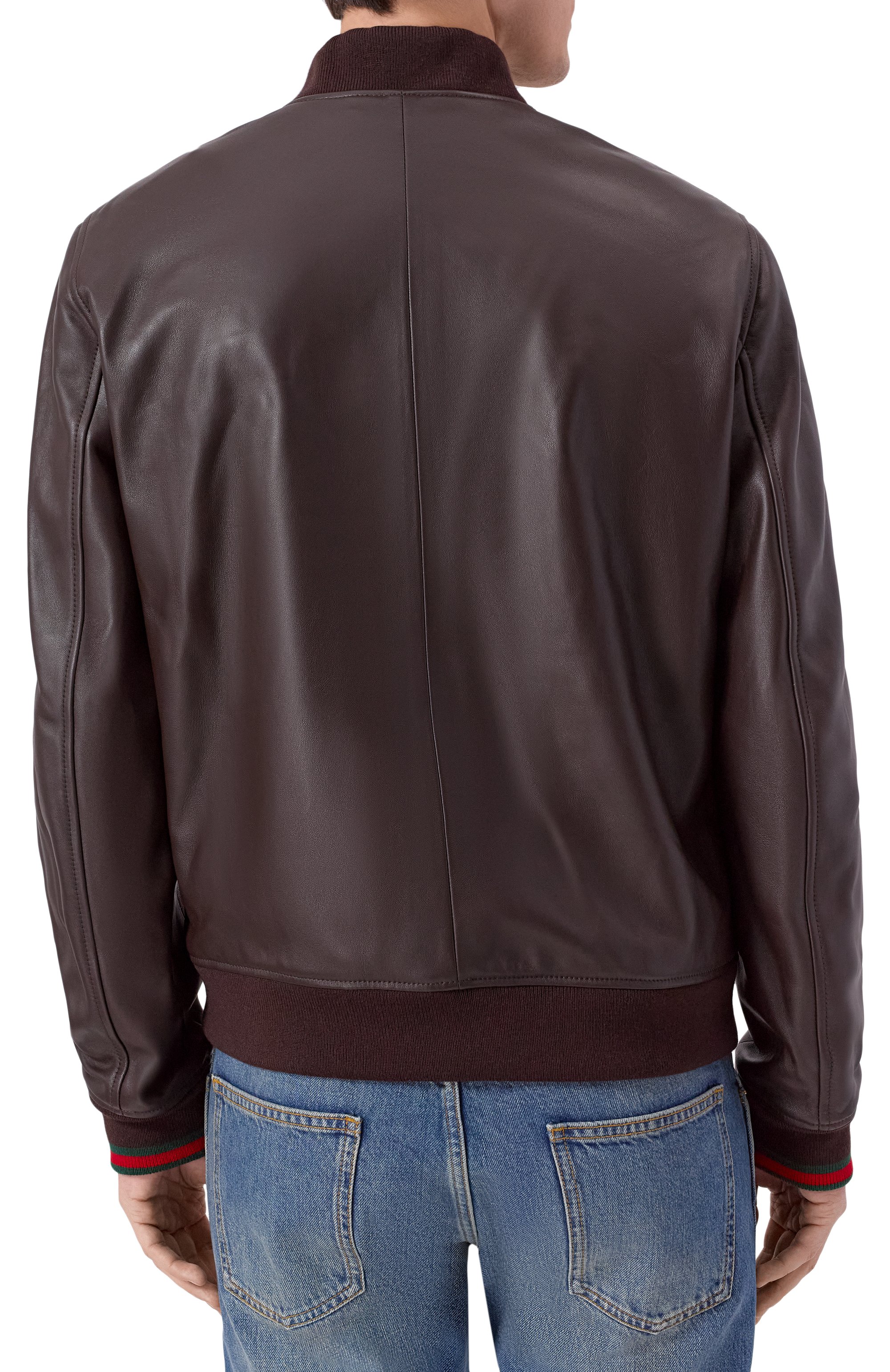 Кожаный бомбер GUCCI, арт. 793726/XNA3M, фото 4