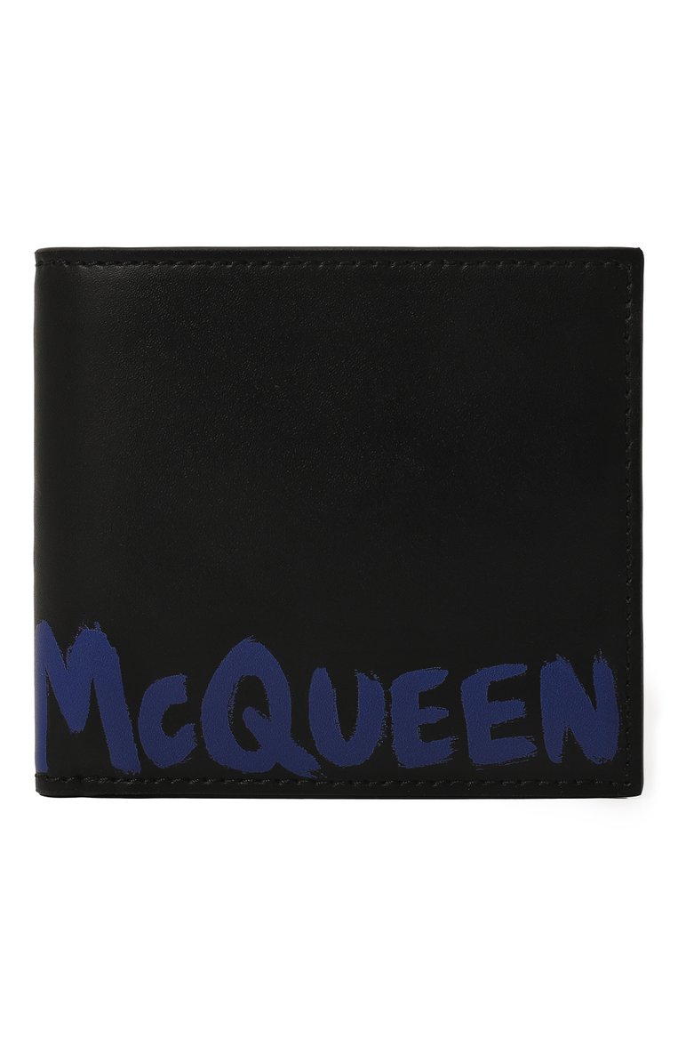 Мужской кожаное портмоне ALEXANDER MCQUEEN черного цвета, арт. 602139 1AAJR | Фото 1 (Материал: Натуральная кожа; Нос: Не проставлено; Материал сплава: Проставлено)