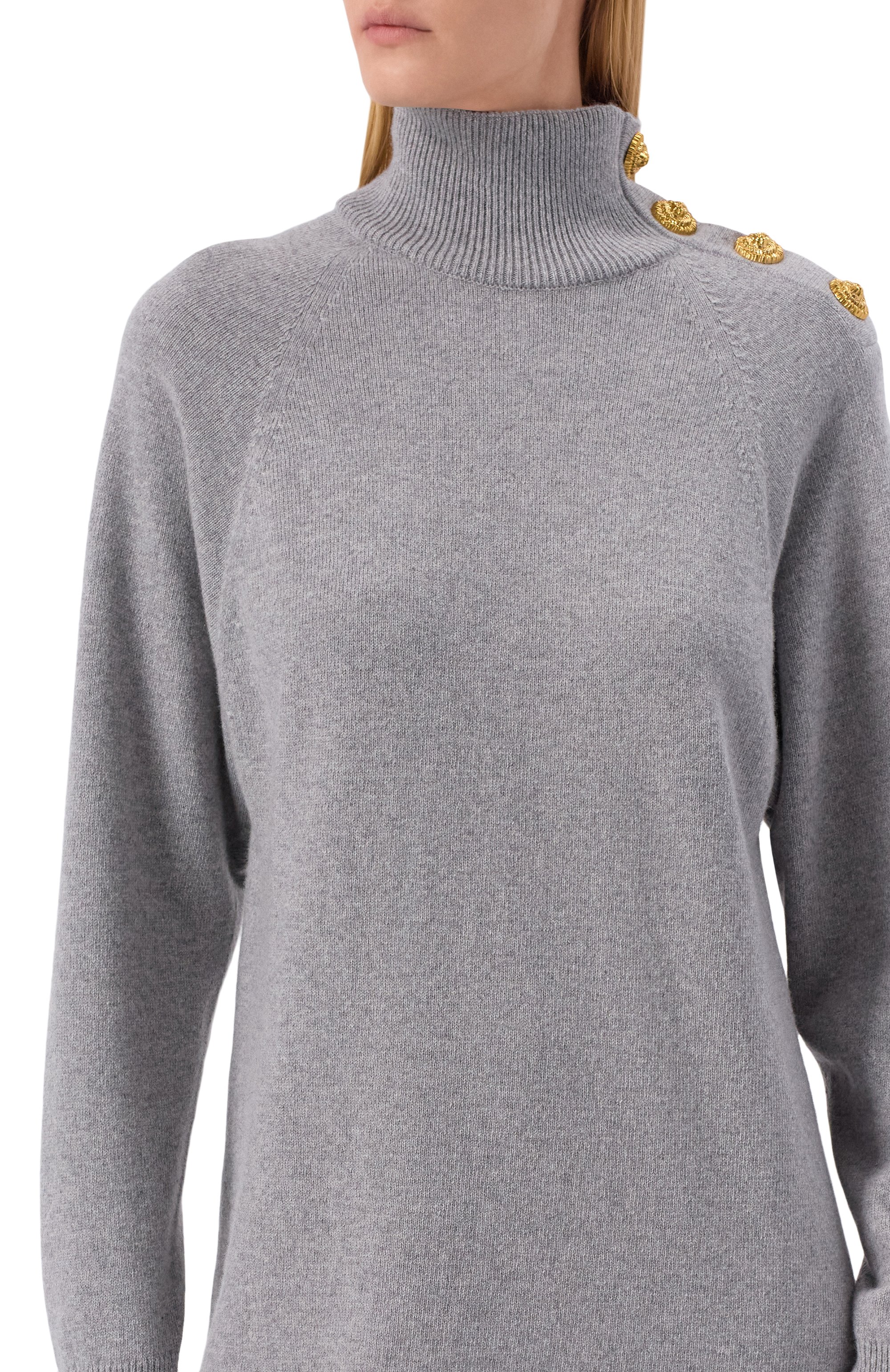 Платье из кашемира и шерсти BALMAIN, арт. FF0R9382/KI87, фото 5